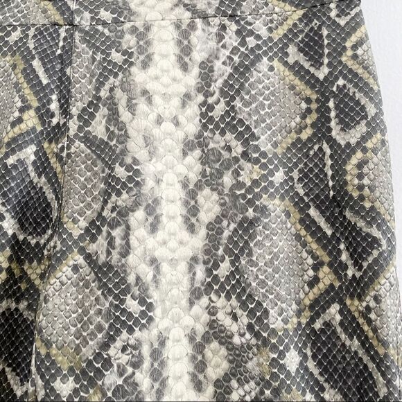 NWT ROTATE Snakeskin-Print High-Waisted PU Wild Pants - Picture 6 of 7